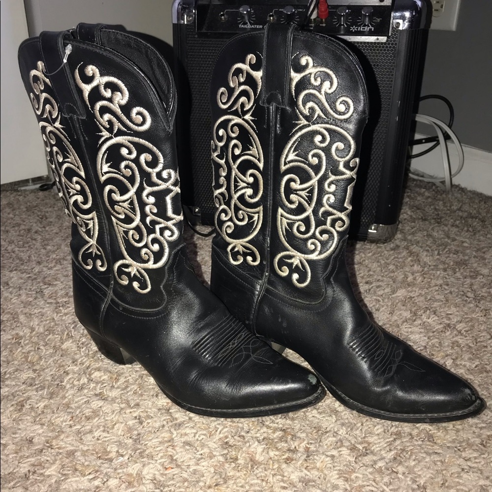 Vintage Tony Lama Cowboy Cowgirl Boots